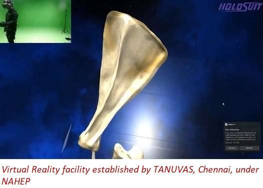 Virtual Reality facility established by TANUVAS, Chennai partner AUs under NAHEP